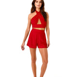 Monochrome - Red Havana Shorts