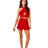 Monochrome - Red Vera Top