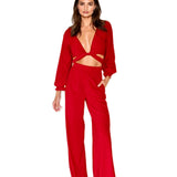Monochrome - Red Crop Top (Red)