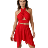 Monochrome - Red Capri Skort