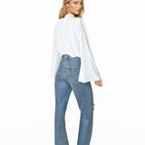 Monochrome - White Cropped Shirt
