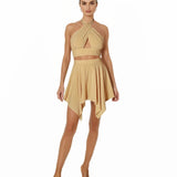 Monochrome - Beige Capri Skort