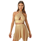 Monochrome - Beige Capri Skort