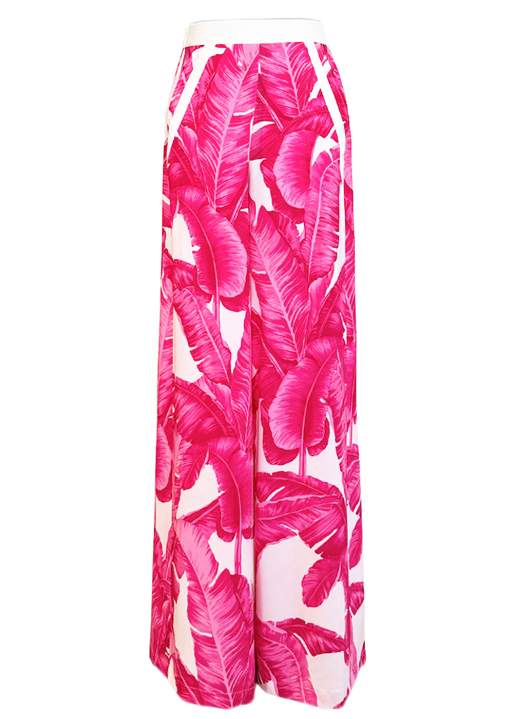 Jungle - Pink Palm Pants (Off-White)