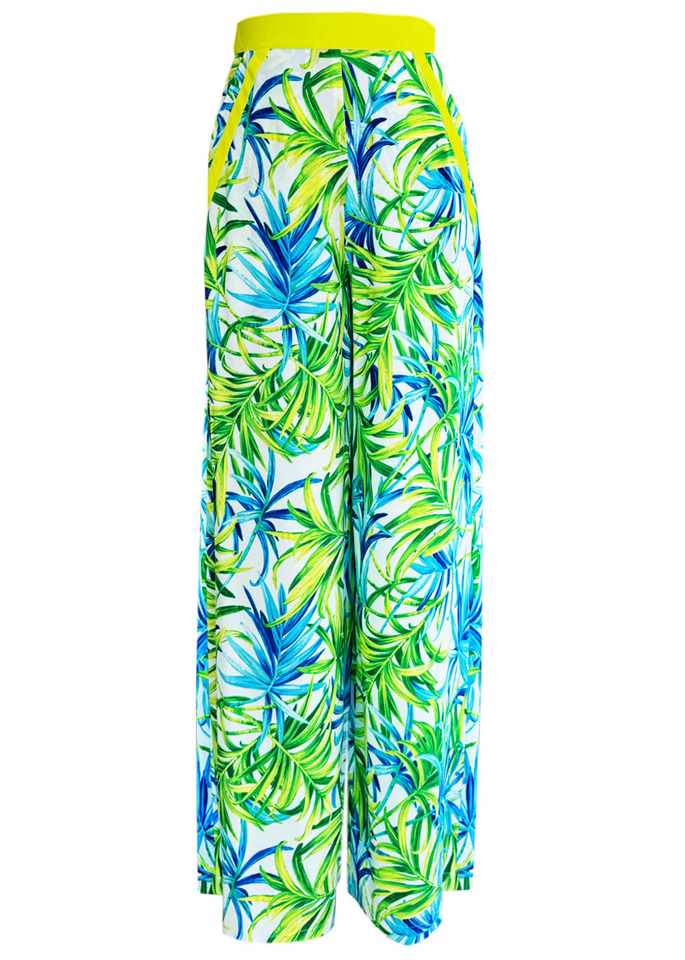 Euphoria - Paradise Palm Pants (Neon Yellow)