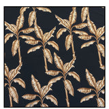 Jungle – Gold Palm Scarf (Black)