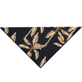 Jungle – Gold Palm Scarf (Black)