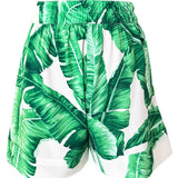 Jungle - Green Palm Havana Shorts
