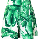 Jungle - Green Palm Havana Shorts