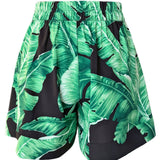 Jungle - Black Palm Havana Shorts