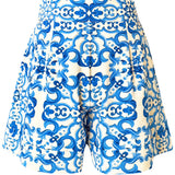 Siciliana - Azzurro Flow Havana Shorts
