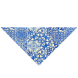 Siciliana – Blu Sicilia Scarf (Off-White)