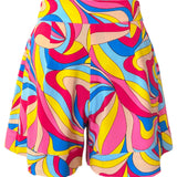 Riviera Vibrante - Capri Swirl Havana Shorts