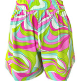 Riviera Vibrante - Lime Mare Havana Shorts