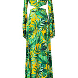 Jungle - Monstera Yellow Isla Dress