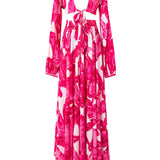 Jungle - Pink Palm Isla Dress