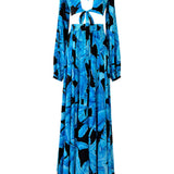 Jungle - Blue Palm Isla Dress