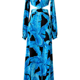 Jungle - Blue Palm Isla Dress