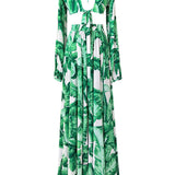 Jungle - Green Palm Isla Dress