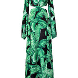 Jungle - Black Palm Isla Dress