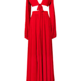 Monochrome - Red Isla Dress