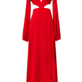 Monochrome - Red Isla Dress
