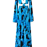 Jungle - Blue Palm Isla Muse Dress