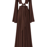 Monochrome - Chocolate Isla Muse Dress