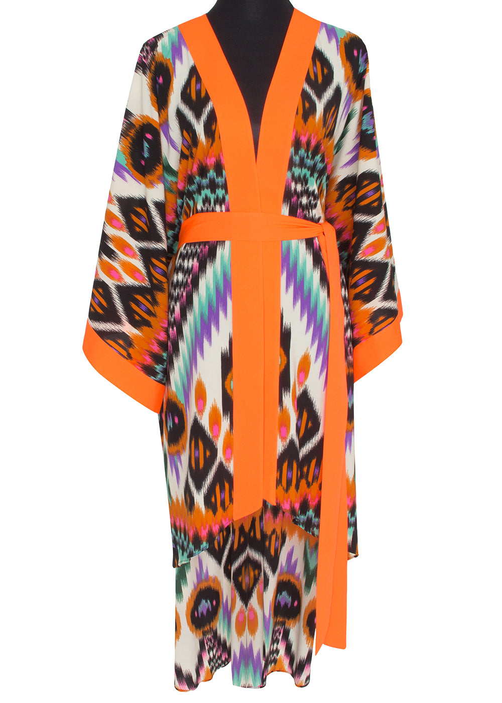 Tribal – Orange Apache Kimono Evil Eye (Neon Orange)