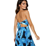 Jungle - Blue Palm Rio Dress