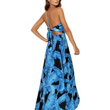 Jungle - Blue Palm Rio Dress