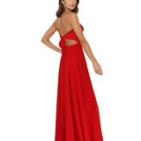 Monochrome - Red Rio Dress