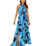 Jungle - Blue Palm Vera Dress