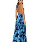 Jungle - Blue Palm Vera Dress