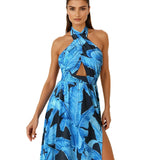 Jungle - Blue Palm Vera Dress