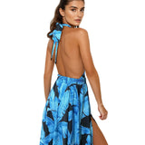 Jungle - Blue Palm Vera Dress