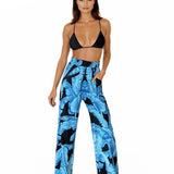 Jungle - Blue Palm Pants (Black)