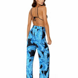 Jungle - Blue Palm Pants (Black)
