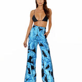 Jungle - Blue Palm Pants (Black)