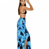 Jungle - Blue Palm Pants (Black)