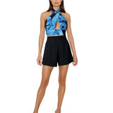 Jungle - Blue Palm Vera Top