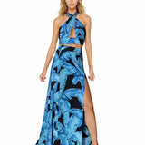 Jungle - Blue Palm Vera Top