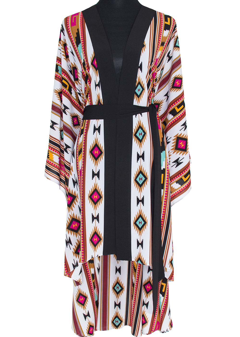 Boho - Maroon Navajo Kimono Wings (Black)