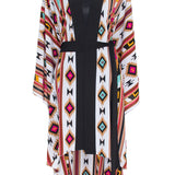 Boho - Maroon Navajo Kimono Wings (Black)