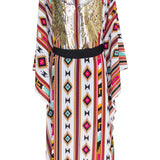 Boho - Maroon Navajo Kimono Wings (Black)