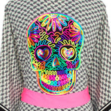 Desert - Tribe Kimono Skull (Neon Pink)