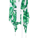 Jungle - Green Palm Kimono (Off-White)