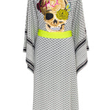Desert - Tribe Kimono Skull (Neon Yellow)