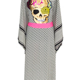 Desert - Tribe Kimono Skull (Neon Pink)