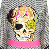 Desert - Tribe Kimono Skull (Neon Pink)